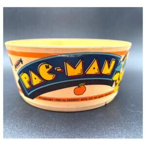 Vintage 1980 Deka Midway Manufacturing Pac-Man Plastic Bowl Retro Collectible